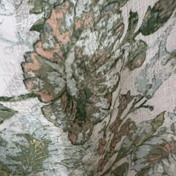 Windsor Pastel Green Long Sleeve Tie Front Cropped Blouse Top - Picture 5 of 5